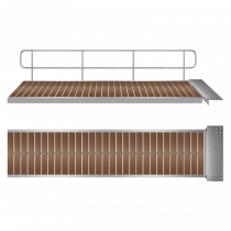 Illustration of Floating pontoon gangway