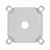 Floating pontoon post cube top view